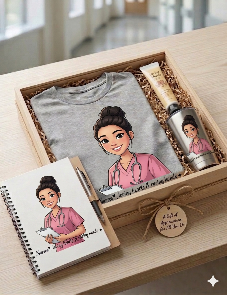 Caring Hands Nurse Basket